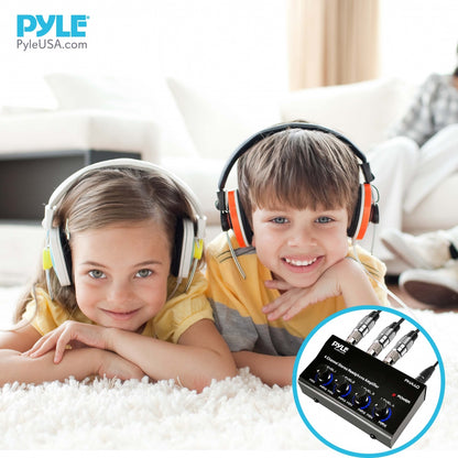 4-Channel Headphone Amplifier, Cleaner Audio, 4 TRS Outputs