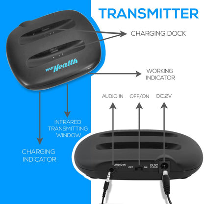 product image number 2 for Pyle Hearing Impaired Wireless Headsets