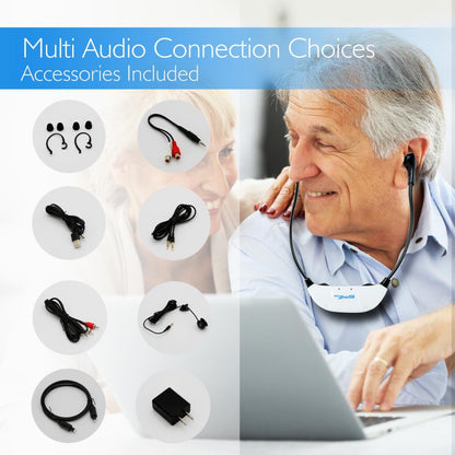 product image number 5 for Pyle Bluetooth Tv Assistive Hearing Headset