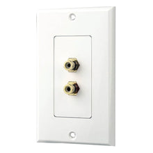 product image number 1 for Pyle Dual Stereo Rca Wall Plate