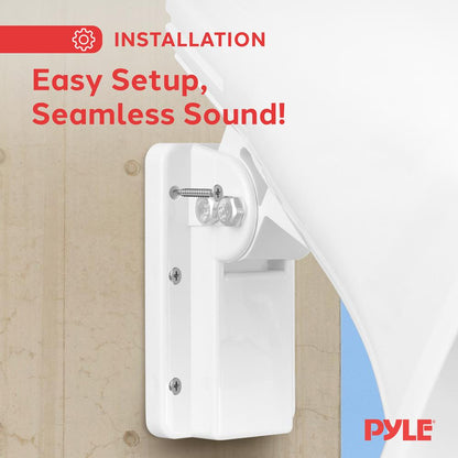 PA Horn Speaker 50W Clear Sound ABS White with Mounting Bracket