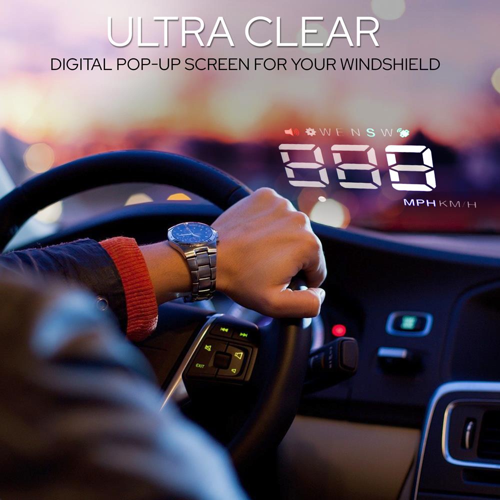 product image number 2 for Pyle Vehicle Speed & Gps Compass Hud Monitor