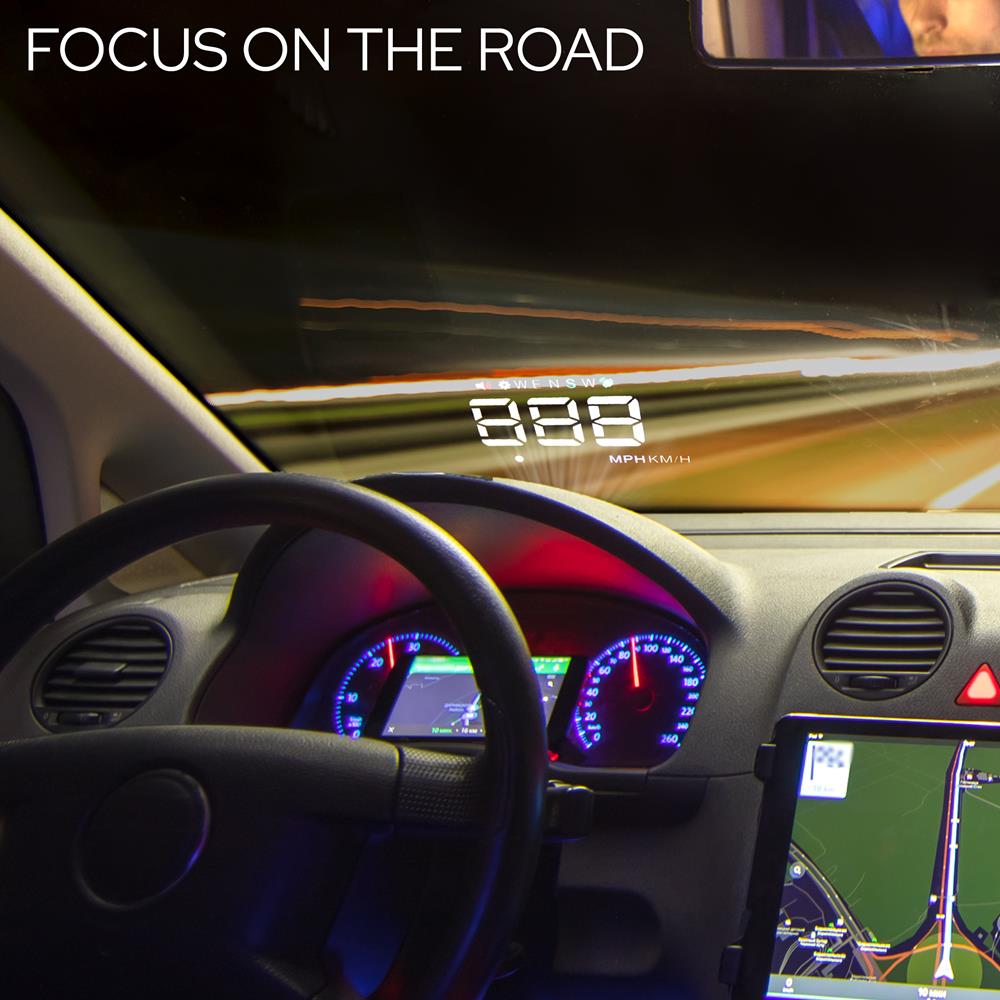 product image number 6 for Pyle Vehicle Speed & Gps Compass Hud Monitor