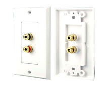 product image number 1 for Pyle Dual Binding Post/Banana Plug Wall Plate
