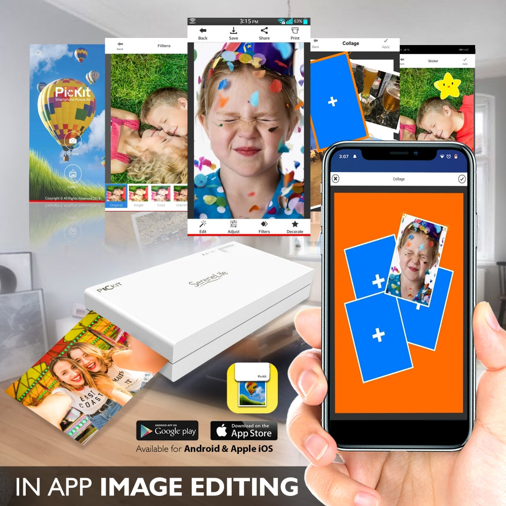 product image number 2 for SereneLife Smartphone Instant Photo Printer