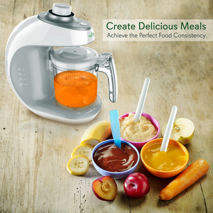 Baby Food Maker 2-in-1 Steamer & Blender Adjustable Timer Dishwasher Safe