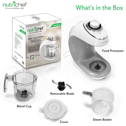 Baby Food Maker 2-in-1 Steamer & Blender Adjustable Timer Dishwasher Safe