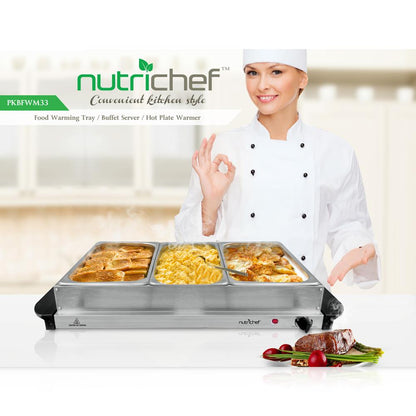 Food Warming Tray - Buffet Server Hot Plate Food Warmer