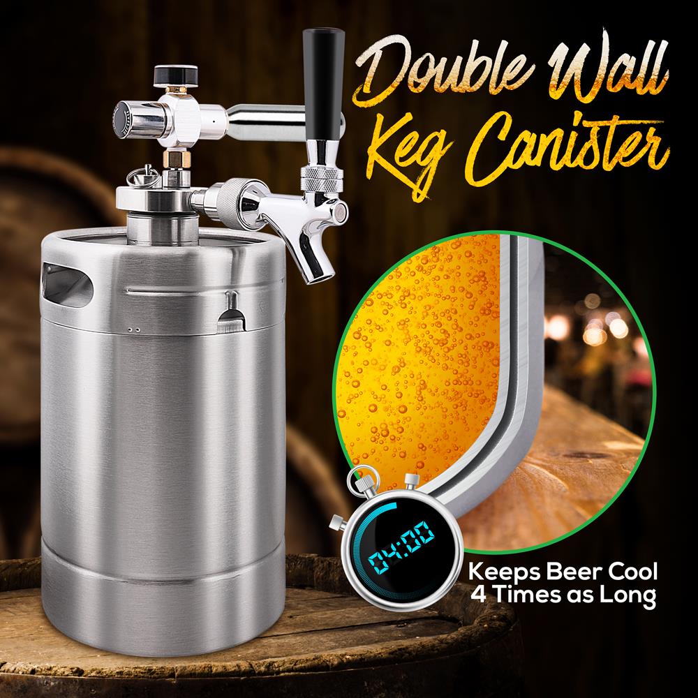 product image number 2 for NutriChef Homebrew Mini Keg Beer Dispenser