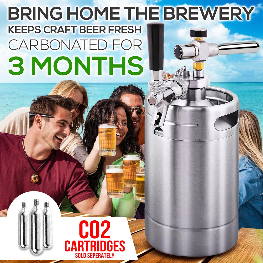 product image number 6 for NutriChef Homebrew Mini Keg Beer Dispenser