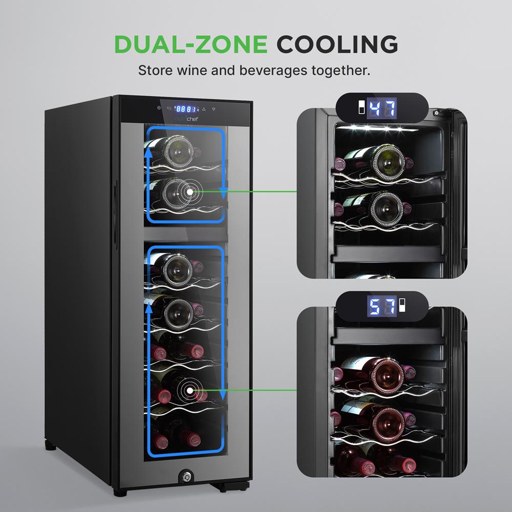 product image number 3 for NutriChef Wine Chilling Refrigerator Cellar