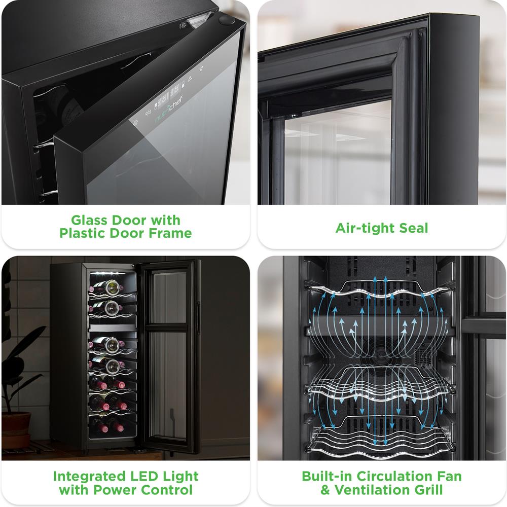 product image number 6 for NutriChef Wine Chilling Refrigerator Cellar
