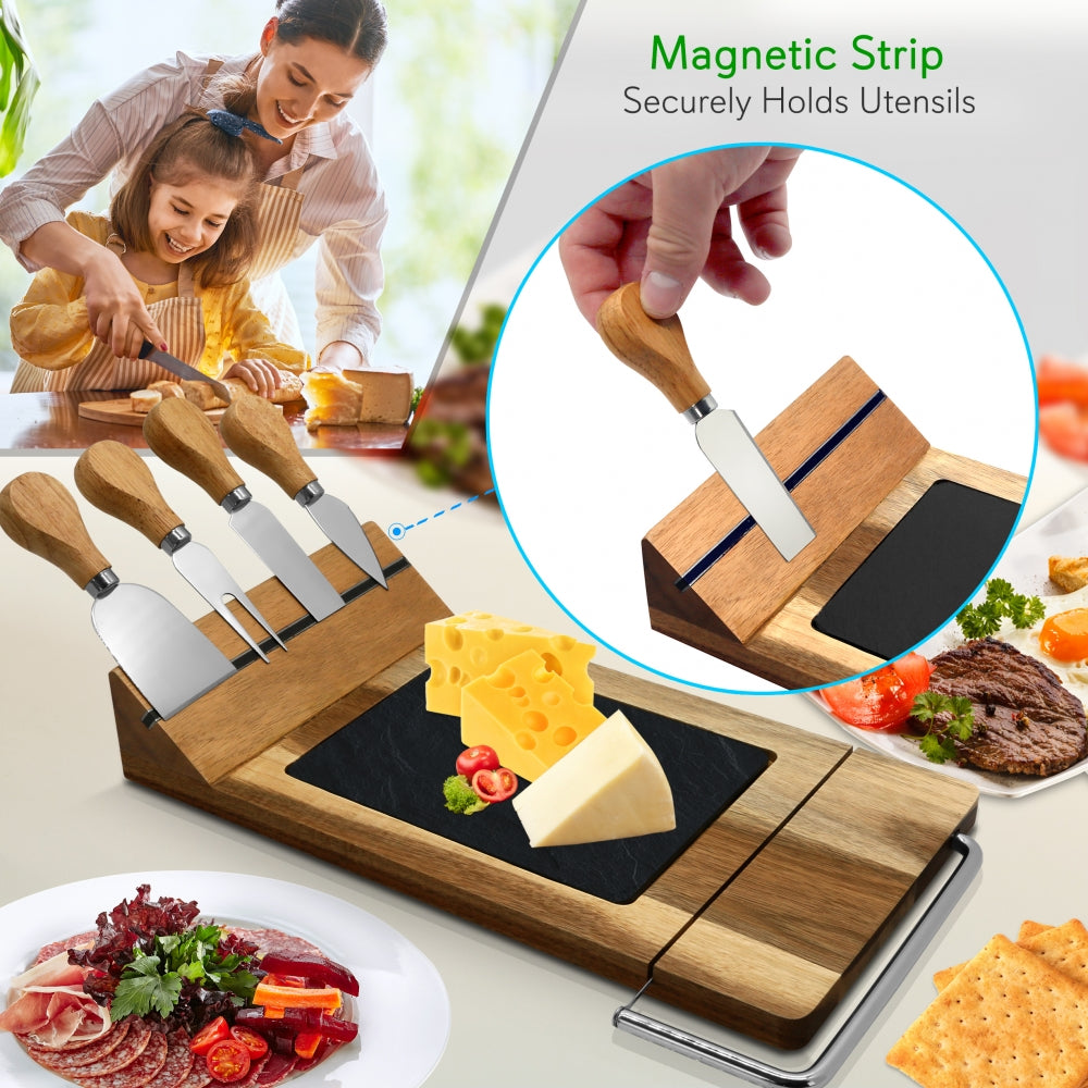 product image number 3 for NutriChef Cheese Board Serving & Cutting Set