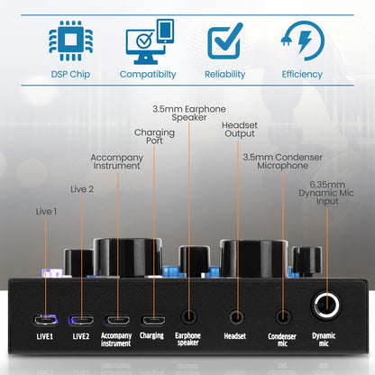 product image number 5 for Pyle Karaoke Audio Sound Card