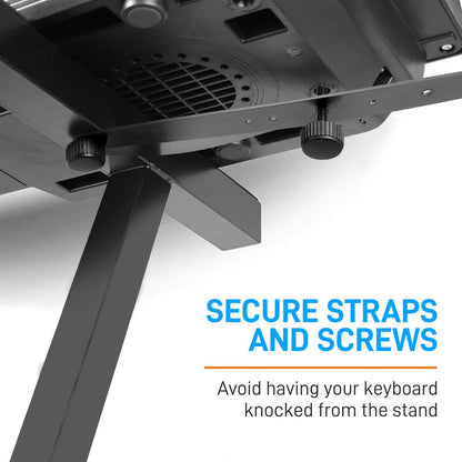 Heavy-Duty Music Stand - Portable, Adjustable, 2nd Tier, Z Style