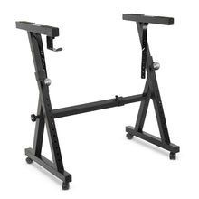 Heavy-Duty Keyboard Stand With Wheels - Digital/Electronic Piano Stand With Height Adjustable & Locking Wheels