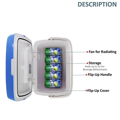 product image number 5 for NutriChef Mini Fridge With Thermo Heating Ability