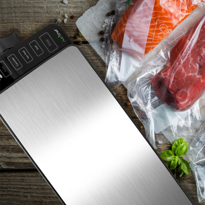 Automatic Food Vacuum Sealer, Extends Shelf Life, 110W Suction, Stainless Steel