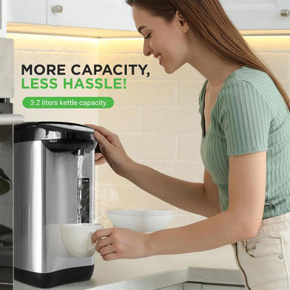 Electric Water Boiler - Quick Heating, Stainless Steel, 3.38 QT