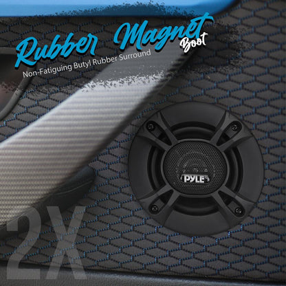 2-Way Car Stereo Speakers 240W Coaxial Low Distortion Black