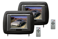 product image number 1 for Pyle Pair Of Black Headrest W/ Built-In 6.2''