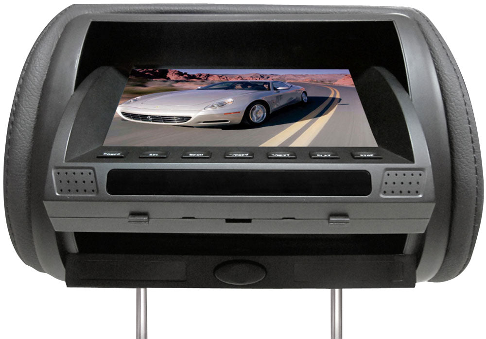 product image number 2 for Pyle Adjustable Hideaway Headrest 7'' Tft Vid