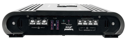 2 Channel Car Amplifier 4000W High Power MOSFET Silver RCA Inputs