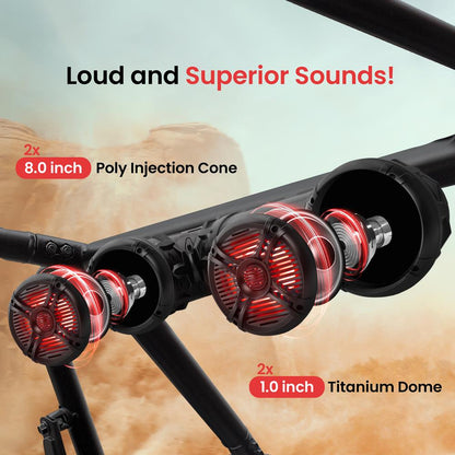 Atv/Utv Waterproof Bluetooth Speaker
