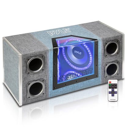product image number 1 for Pyle Dual Subwoofer Box System