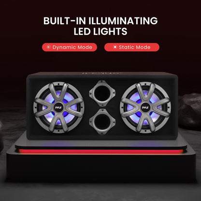 product image number 4 for Pyle Dual Subwoofer Box System
