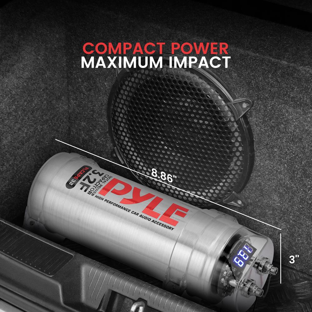 product image number 5 for Pyle 3.2 Farad Digital Power Capacitor