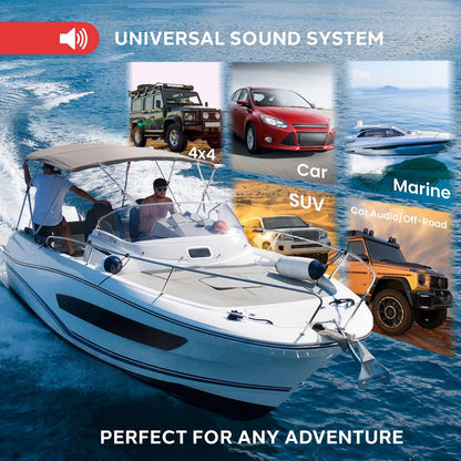 Marine Bluetooth Mp3 Stereo Speaker Kit