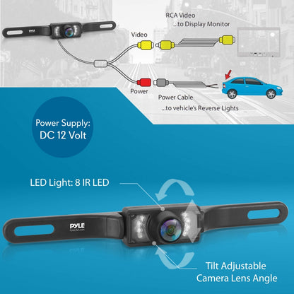 Rearview Mirror Cam 1080p HD Night Vision Waterproof Wide-Angle Lens