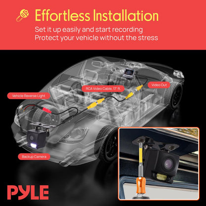 Rear View Backup Camera - Night Vision, 170° Lens, Waterproof
