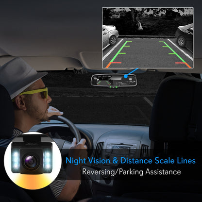 Wireless Backup Camera System, Waterproof, Night Vision, 4.3" LCD Display