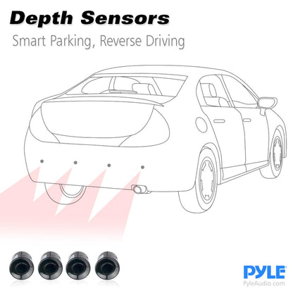 Backup Camera System, Night Vision, 4.3" LCD, Waterproof, Parking Sensors