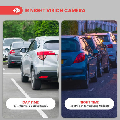 Single Ch 7” 1080P Hd Digital Wireless Monitor And Wireless License Camera System - Waterproof Night Vision Cam, Backup/Reverse Visual Assistance Kit (12/24V For Bus, Truck, Trailer, Van, Rv, Camper)