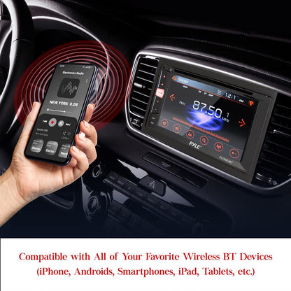 Double Din DVD Car Stereo Touchscreen Bluetooth 6.2" Display