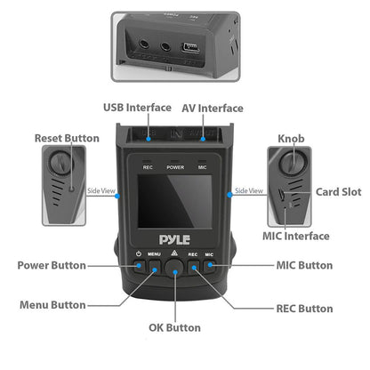 Dvr Dash Cam - Full Hd 1080P Vehicle Dash Camera Video Recording System, Universal Dashboard / Windshield Mount