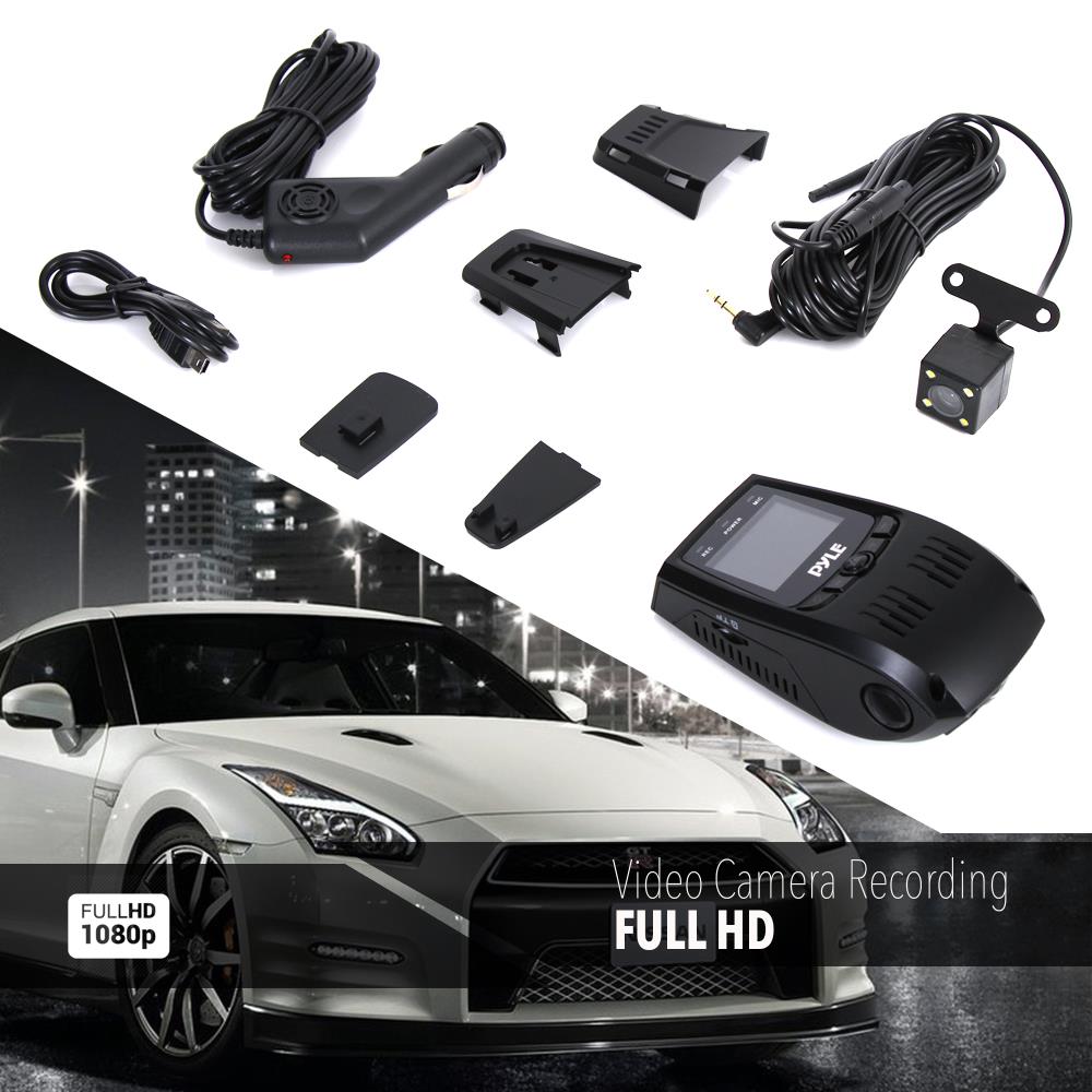 product image number 3 for Pyle Dual Camera Car Dash Cam & Backup Camera