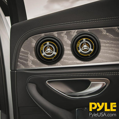 Car Speaker System 120W 3.5" Yellow Cone 4 Ohm 20oz Magnet