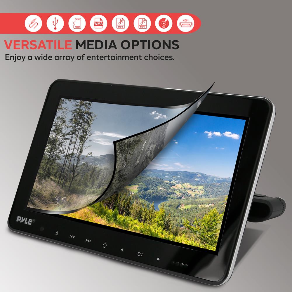 product image number 4 for Pyle 10.5" Car Headrest Dvd Player