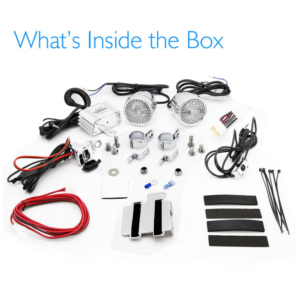 product image number 7 for Pyle Handle-Bar Mount Motorcycle Speakers Kit