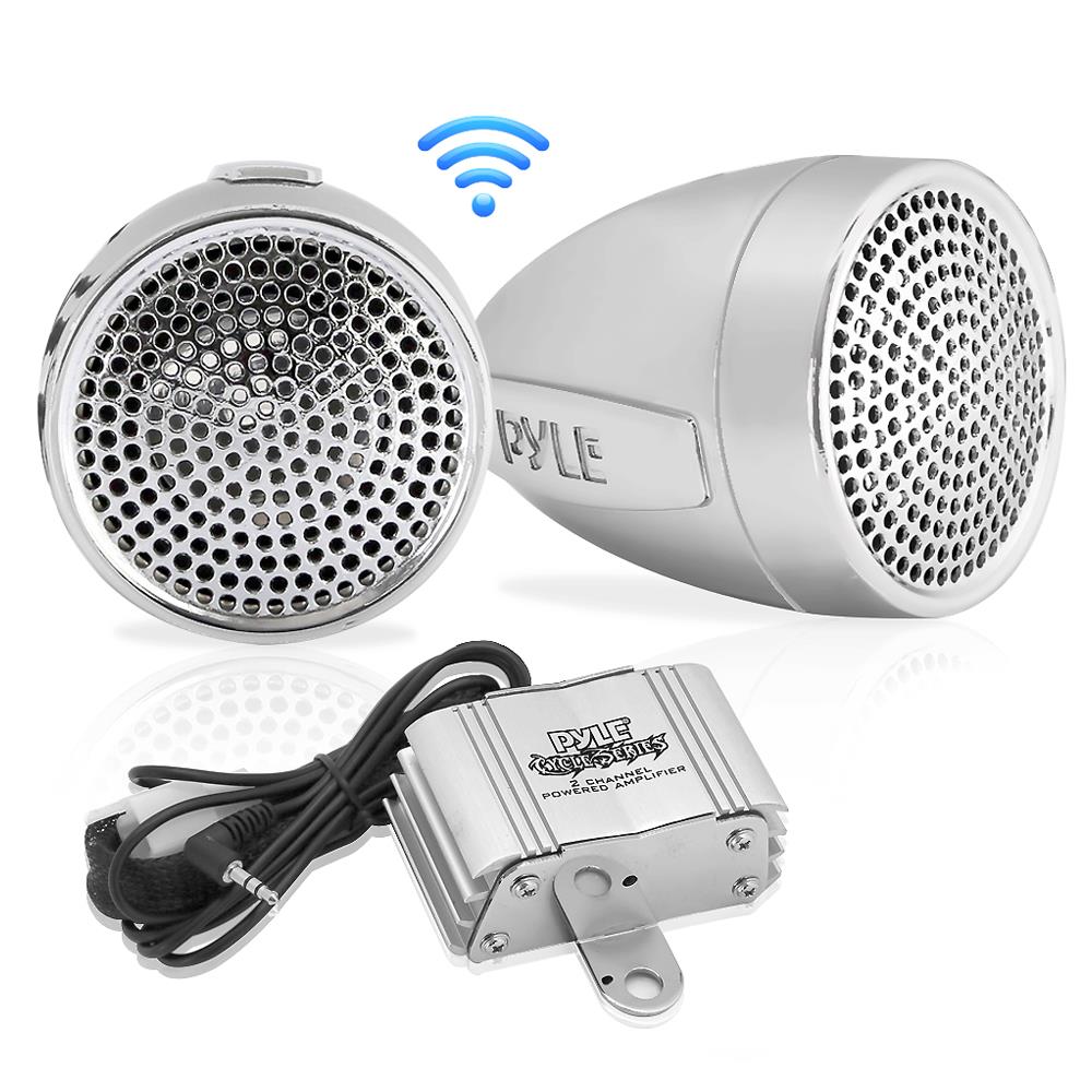 product image number 1 for Pyle Handle-Bar Mount Motorcycle Speakers Kit