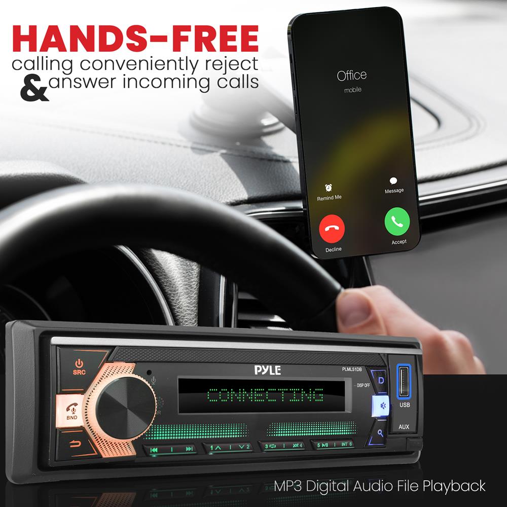 product image number 4 for Pyle Wireless Bt Streaming Mp3 Radio Receiver