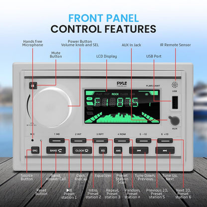 product image number 2 for Pyle Marine Bluetooth Mp3 Radio Receiver