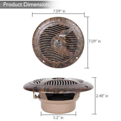 product image number 3 for Pyle 6.5 Inch Component Marine Led Speakers