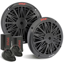Marine Speakers 200W Weatherproof 6.5" Dual Cone, Poly Carbon, Pair