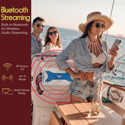 Waterproof Bluetooth Marine Amplifier 2000W 6-Channel MOSFET