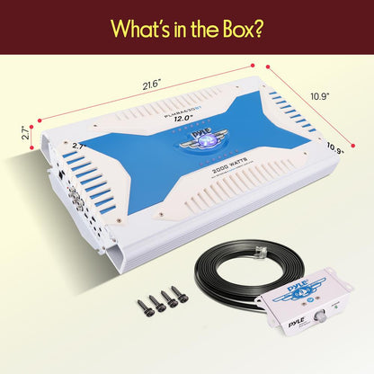 Waterproof Bluetooth Marine Amplifier 2000W 6-Channel MOSFET